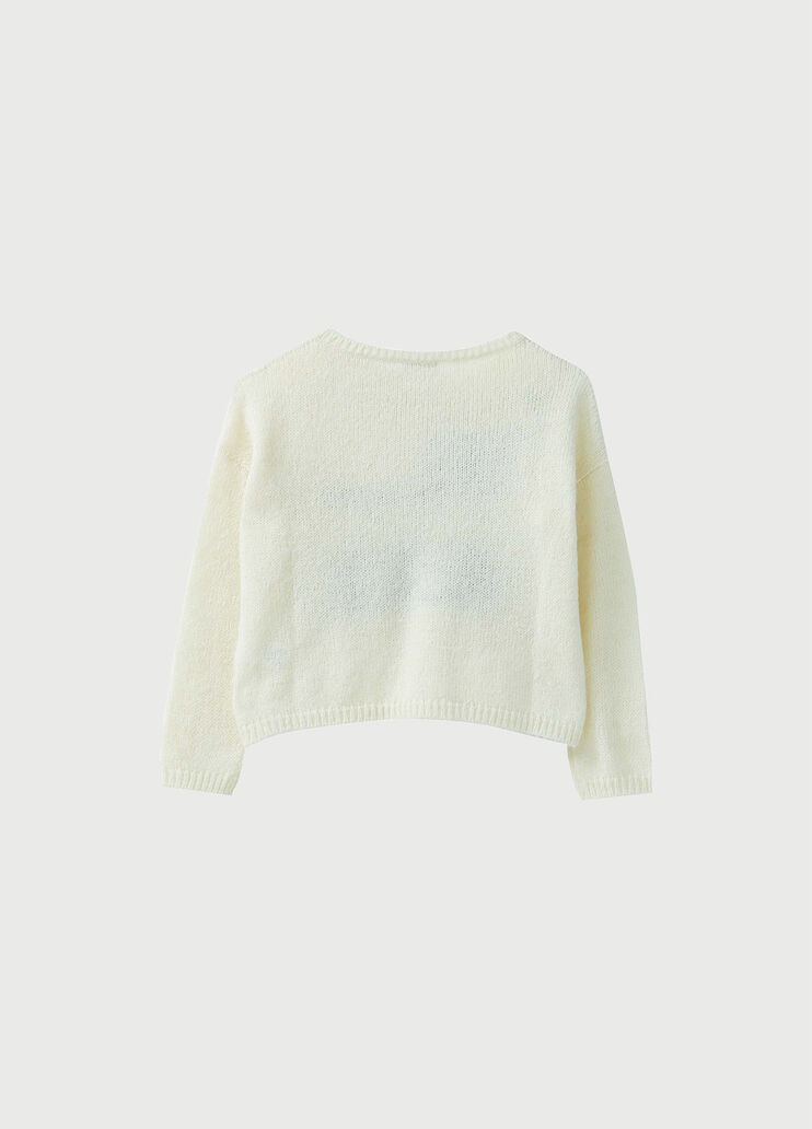 Jumper with wording White Liu Jo - large image number 1