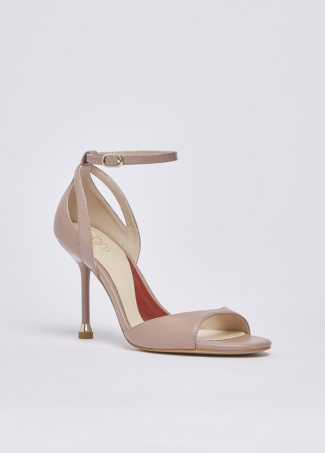 Sandals in nappa leather with heel nude Liu Jo - large image number 2