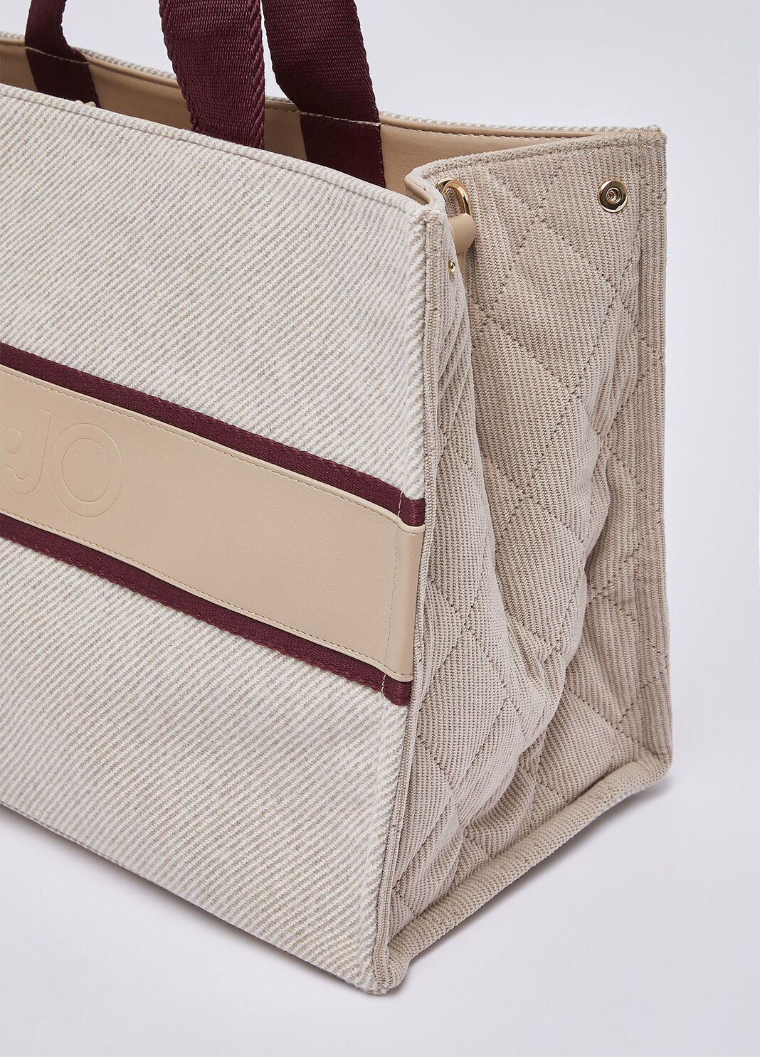 Bag tote large in wool cloth beige Liu Jo - large image number 4
