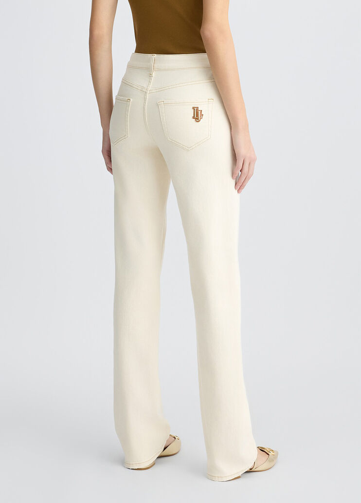 Straight-leg jeans ecru Liu Jo - large image number 1 Straight-leg jeans ecru Liu Jo - large image number 1