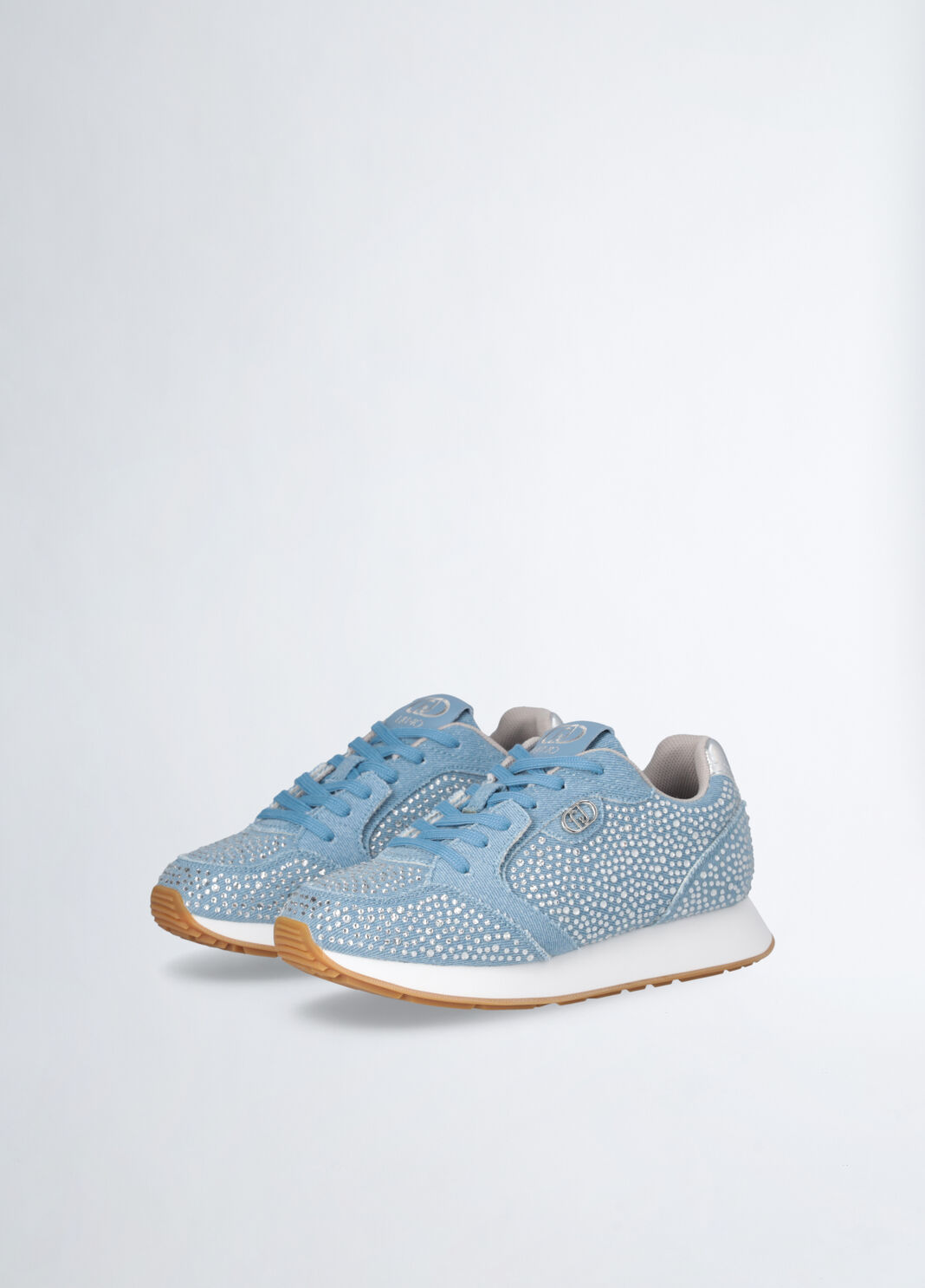 Sneakers with all-over rhinestones blue Liu Jo - large image number 4