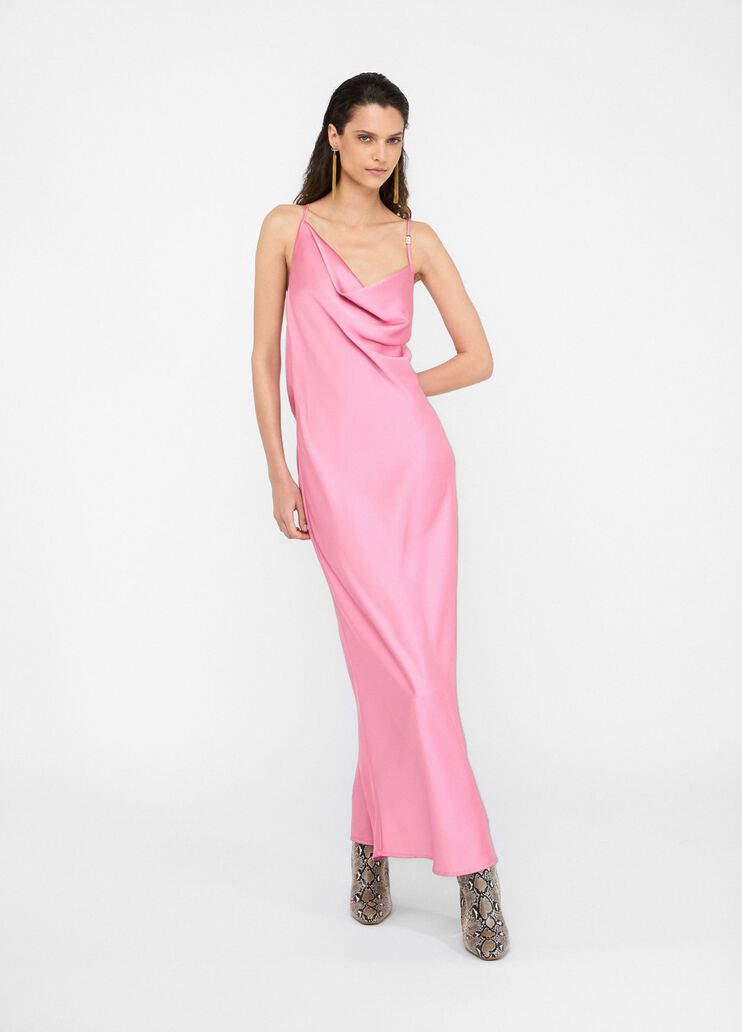 Dressy satin dress pink Liu Jo - large image number 5 Dressy satin dress pink Liu Jo - large image number 5