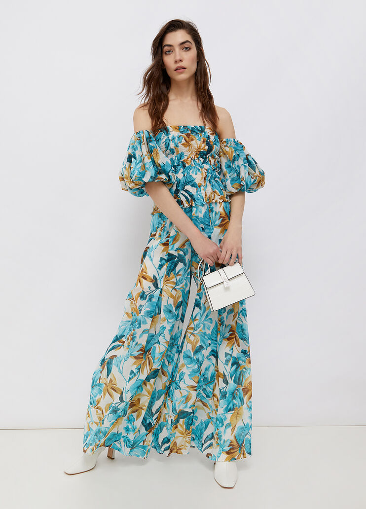 Bardot neckline top tropical Liu Jo - large image number 3 Bardot neckline top tropical Liu Jo - large image number 3