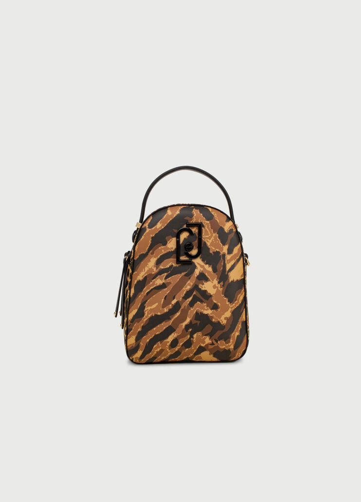 Animal-print backpack Brown Liu Jo - large image number 0