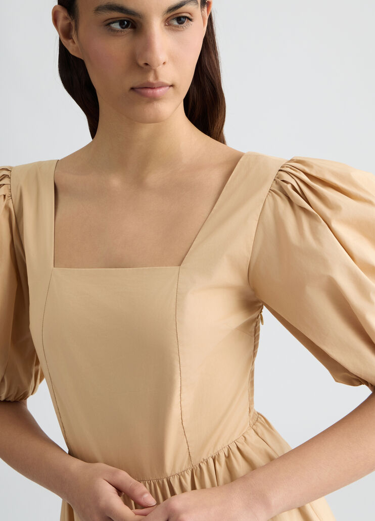 Short poplin dress beige Liu Jo - large image number 2 Short poplin dress beige Liu Jo - large image number 2