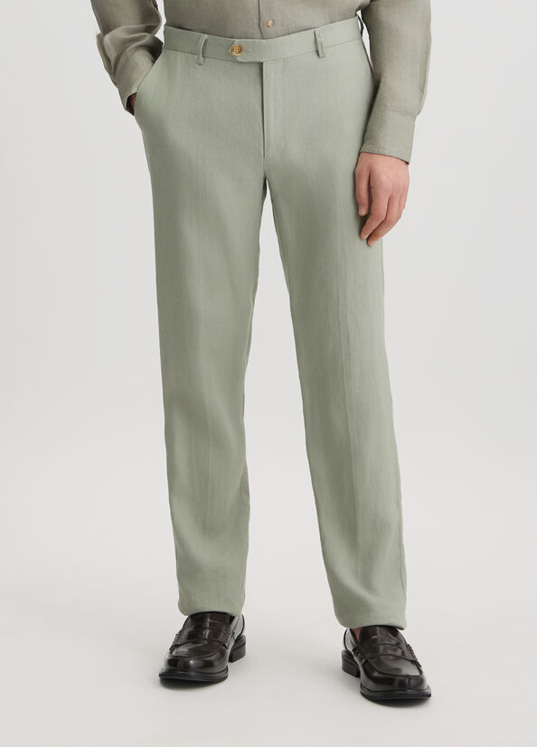 100% linen trousers green Liu Jo - large image number 0