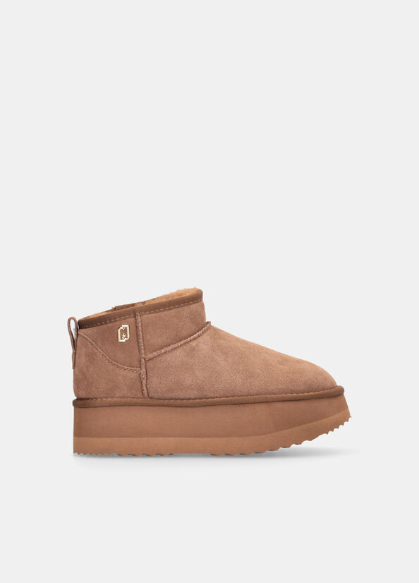 Warm platform ankle boots cognac Liu Jo - medium