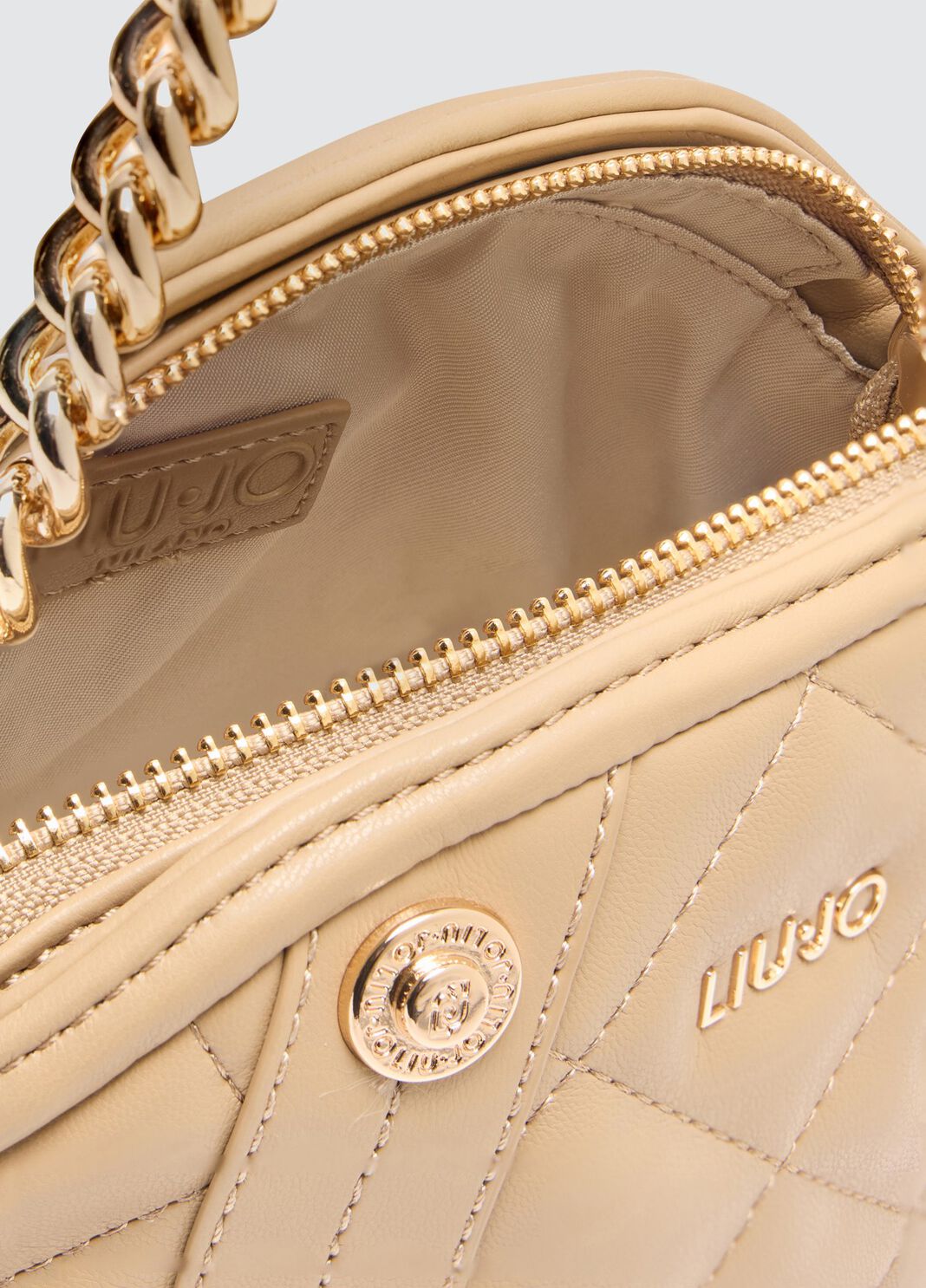 Pochette matelass&eacute;e camel Liu Jo - large image number 6