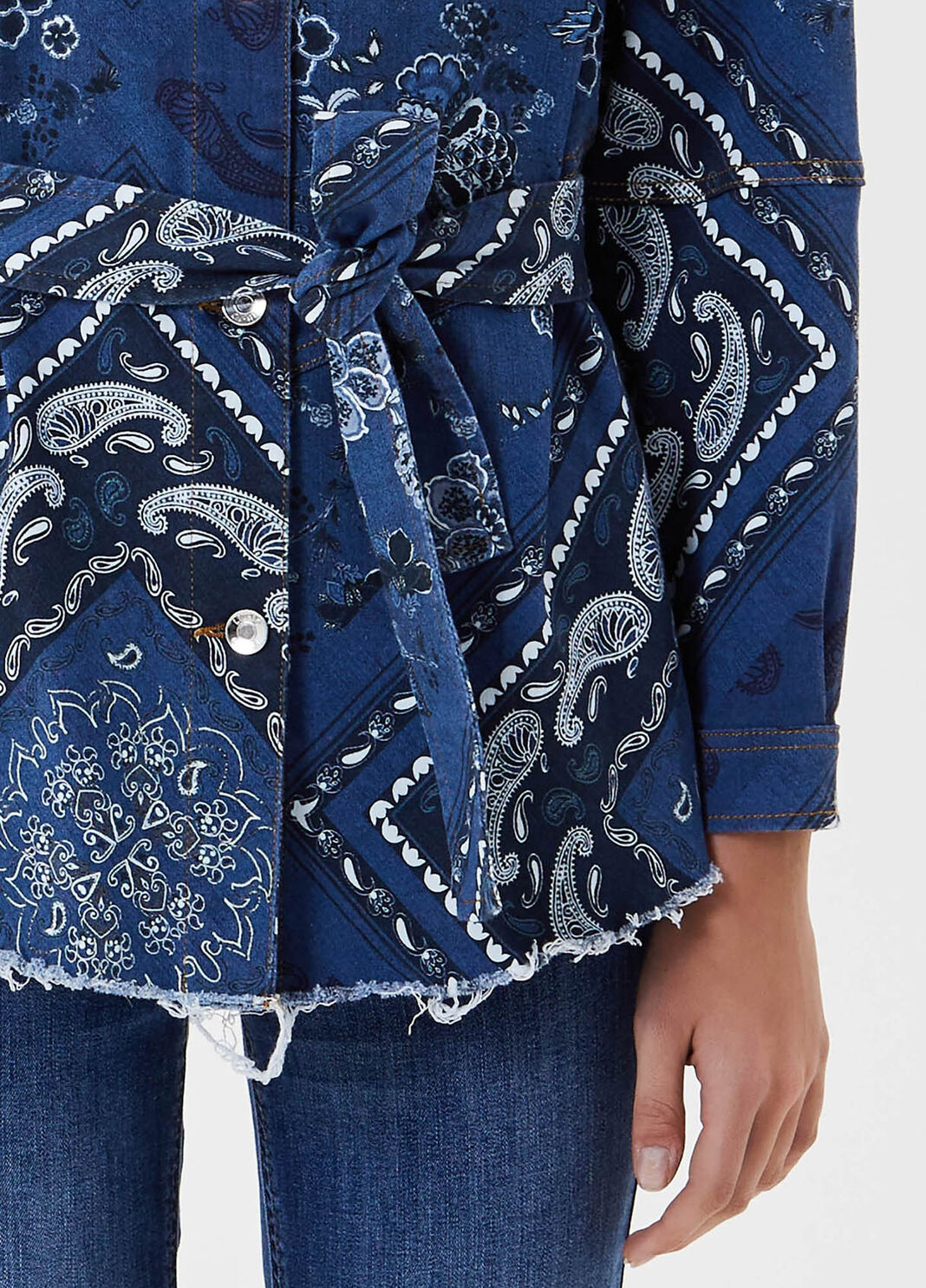 Chaqueta vaquera estampada denim azul Liu Jo - large image number 2