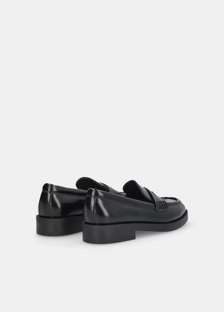 Abraded leather loafers black Liu Jo - large image number 3 Abraded leather loafers black Liu Jo - large image number 3