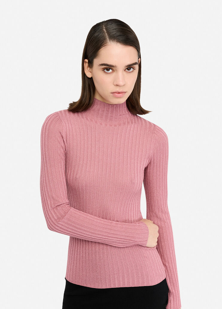 Polo-neck with lurex® gold Liu Jo - large image number 2 Polo-neck with lurex® gold Liu Jo - large image number 2