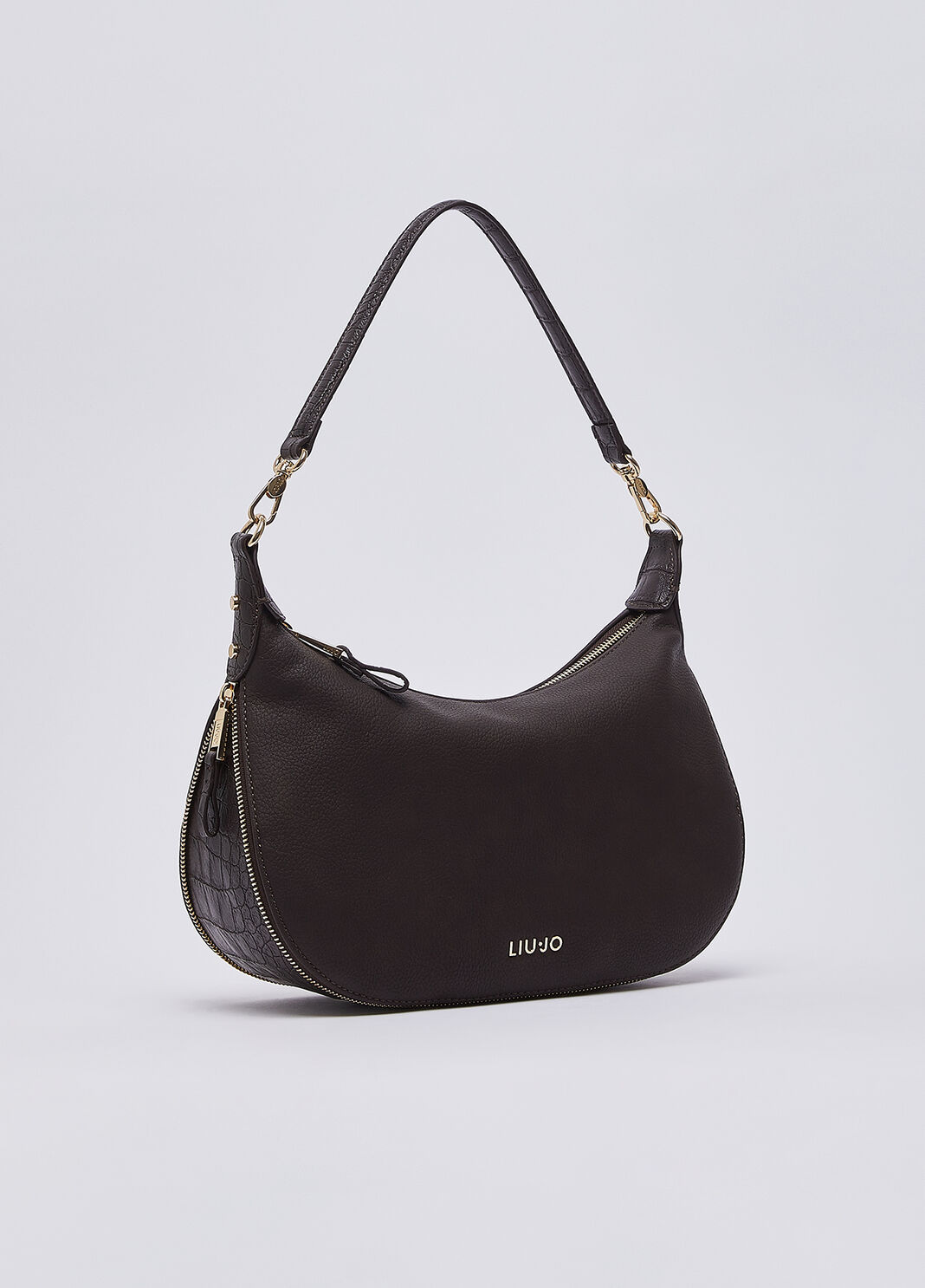 Sac hobo moyen marron fonc&eacute; Liu Jo - large image number 2