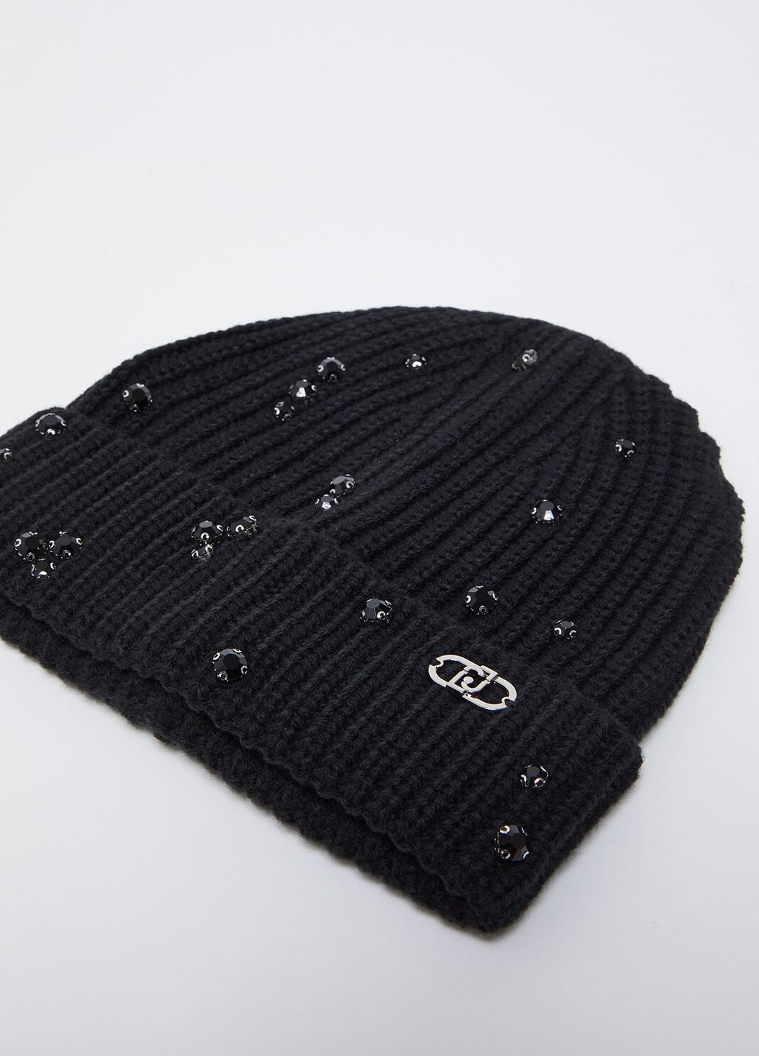 Bonnet avec strass et perles noir Liu Jo - large image number 2
