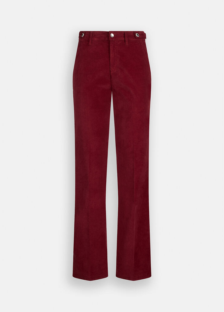 Velvet bootcut trousers red Liu Jo - large image number 6