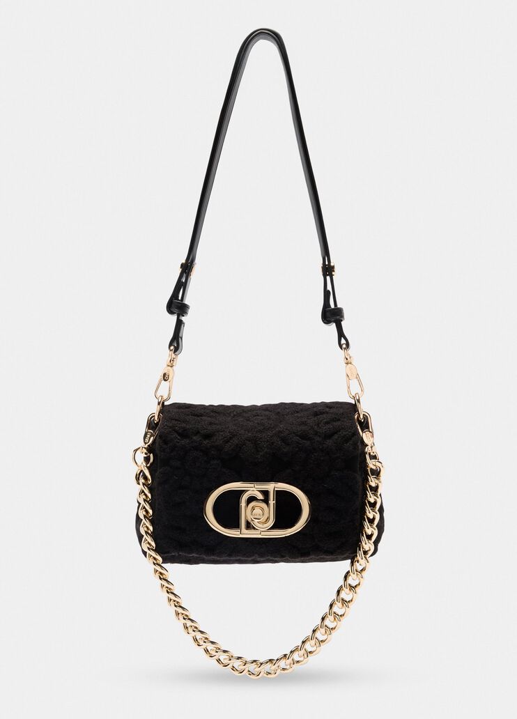 Borsa LaPuffy piccola con ricamo nero Liu Jo - large image number 1 Borsa LaPuffy piccola con ricamo nero Liu Jo - large image number 1