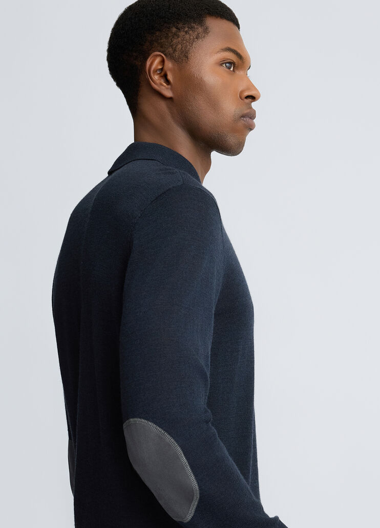 Blue wool-blend polo shirt dark blue Liu Jo - large image number 3 Blue wool-blend polo shirt dark blue Liu Jo - large image number 3