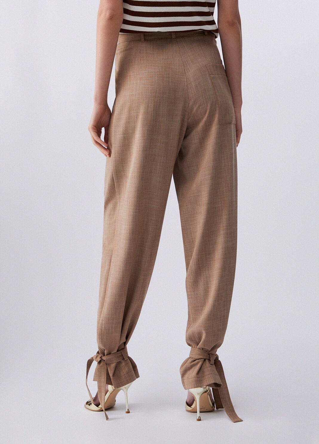 Hose aus meliertem Stoff Biscuit Liu Jo - large image number 1