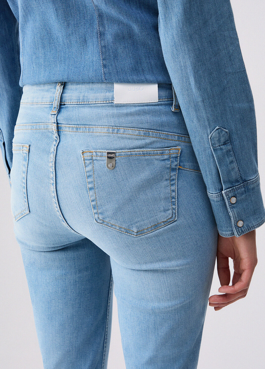 Jean skinny taille haute denim bleu Liu Jo - large image number 2