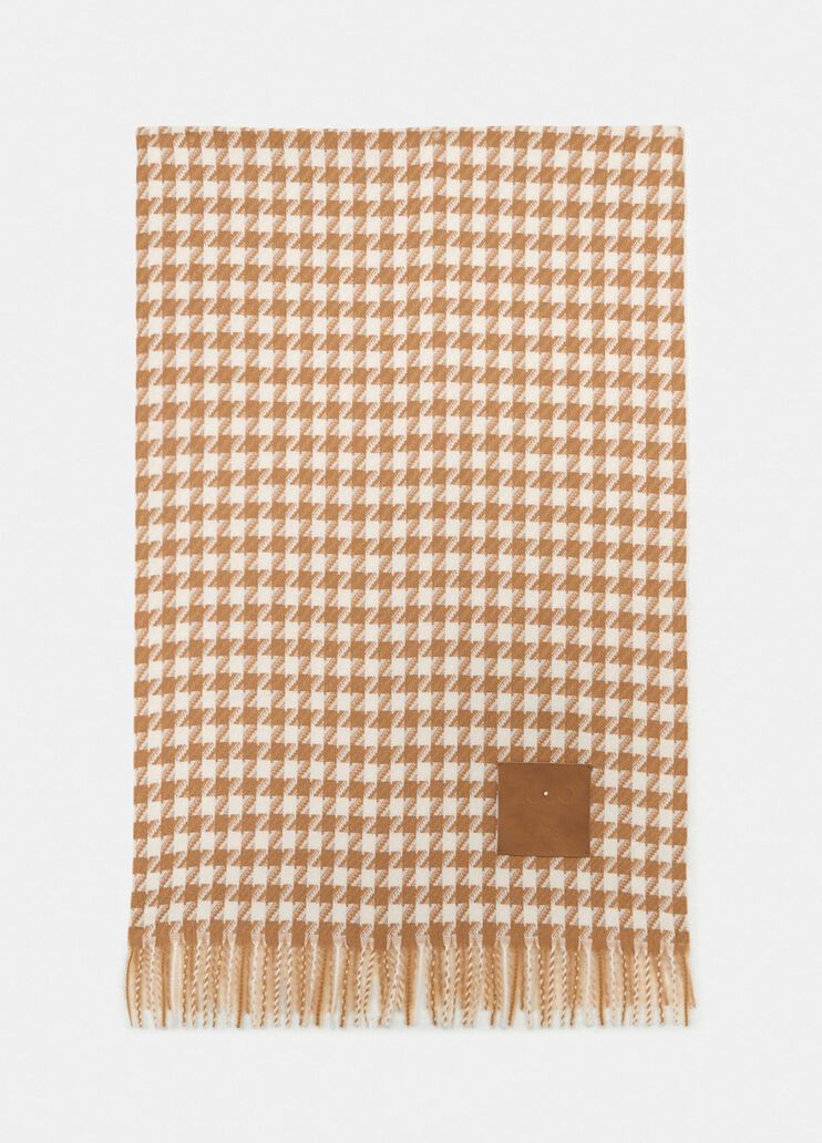Stola im Hahnentrittmuster Camel Liu Jo - medium