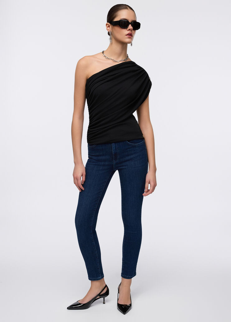 Jean skinny à taille haute Denim bleu foncé Liu Jo - medium