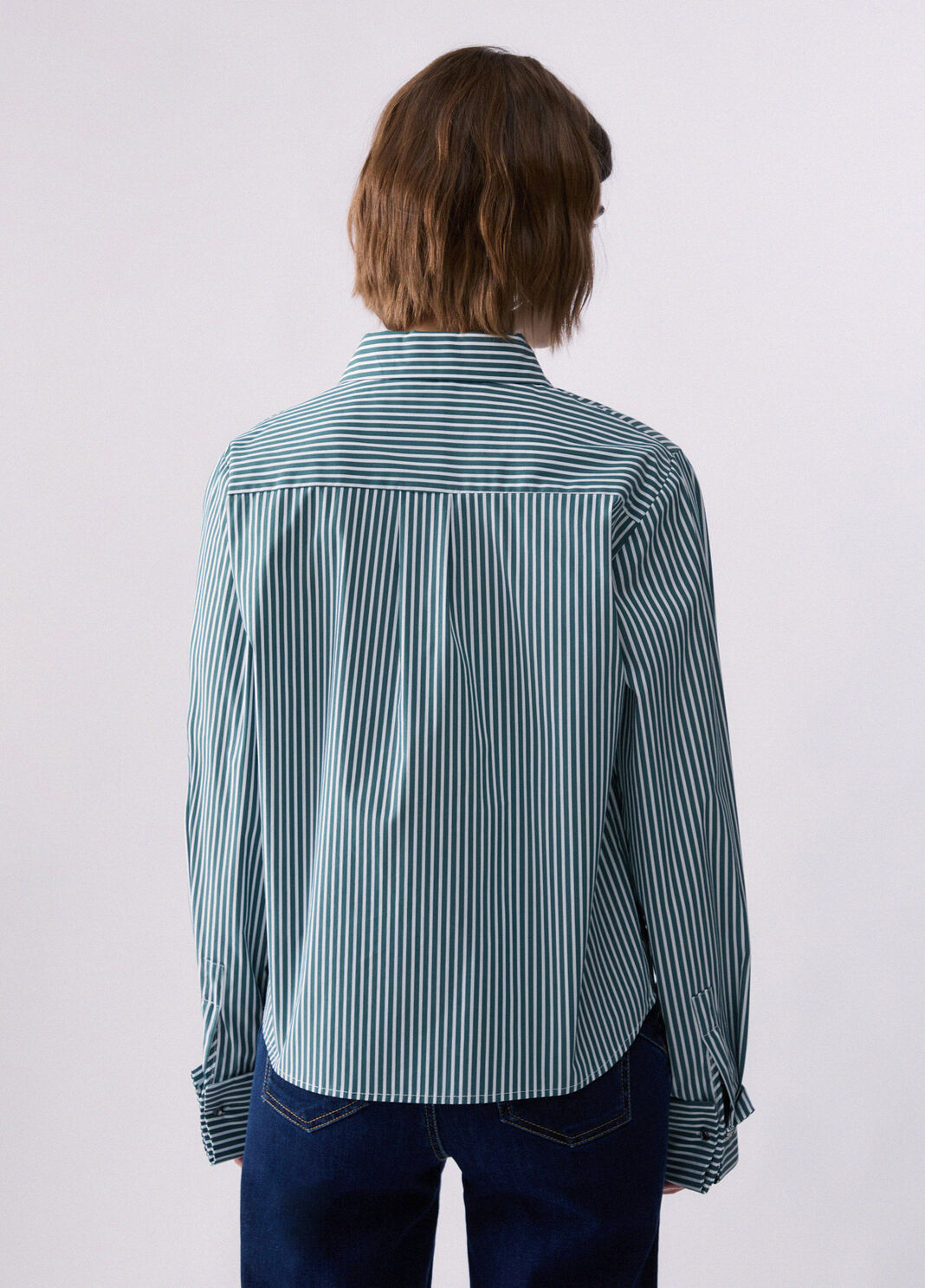Striped Shirt dark green Liu Jo - large image number 1