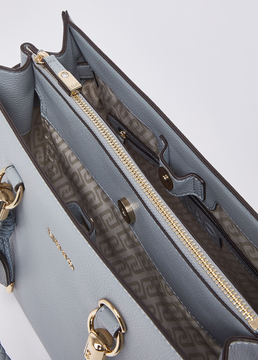 Sacoche format moyen avec charms bleu clair Liu Jo - large image number 6