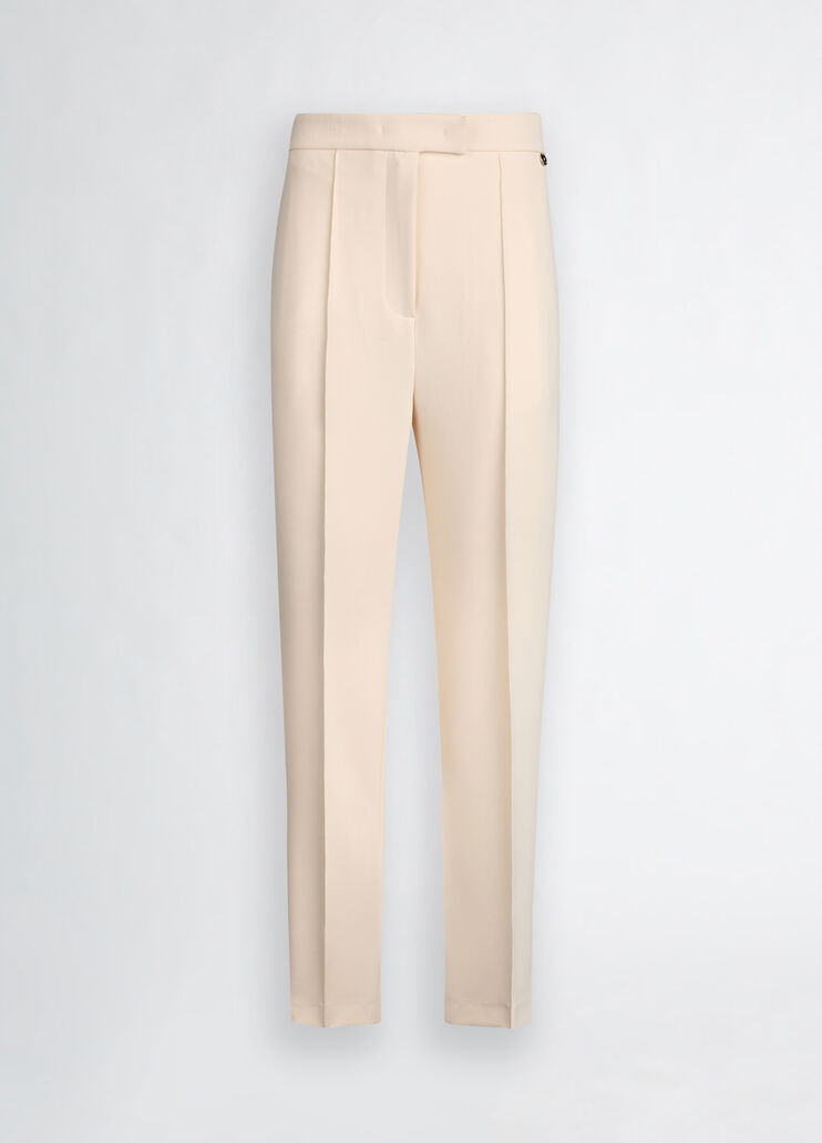 Cream cigarette trousers champagne Liu Jo - large image number 6 Cream cigarette trousers champagne Liu Jo - large image number 6