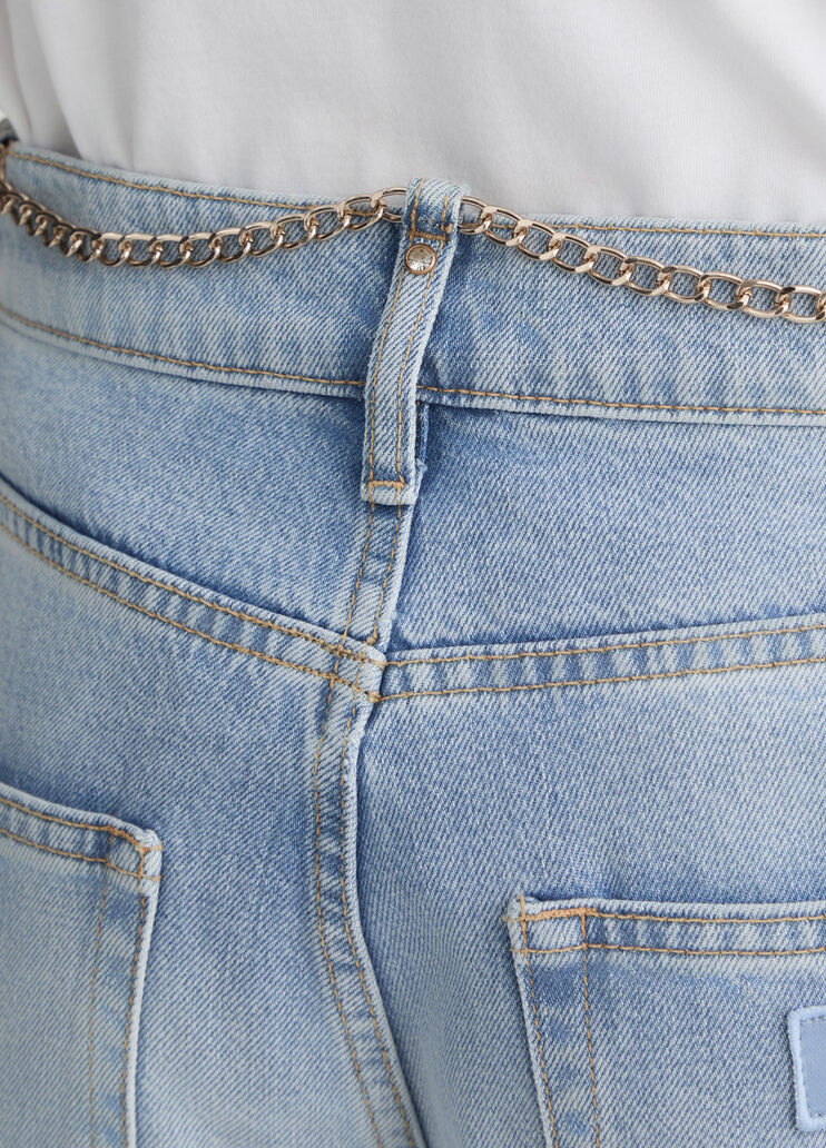 High-waisted straight-leg jeans Blue denim Liu Jo - large image number 4 High-waisted straight-leg jeans Blue denim Liu Jo - large image number 4