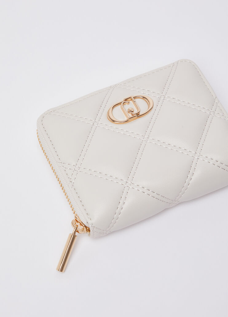 Small quilted wallet cream Liu Jo - medium