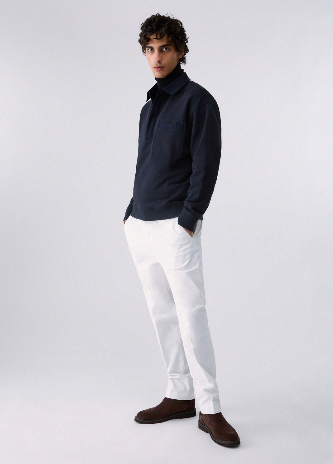 Sweatshirt with Collar dark blue Liu Jo - large image number 5