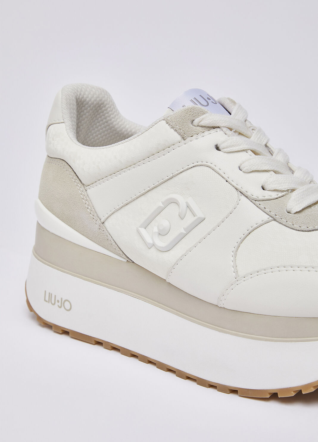 Sneakers super platform effet python blanc lait Liu Jo - large image number 5