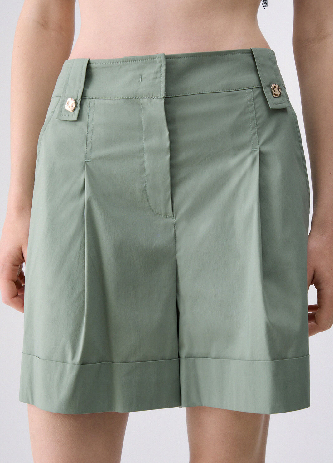 Poplin shorts green Liu Jo - large image number 2