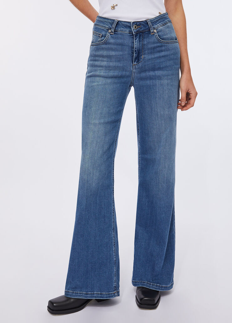High-rise flared jeans light denim Liu Jo - large image number 0
