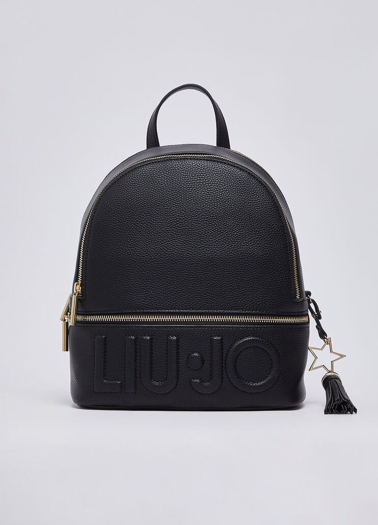 Backpack with charm black Liu Jo - medium