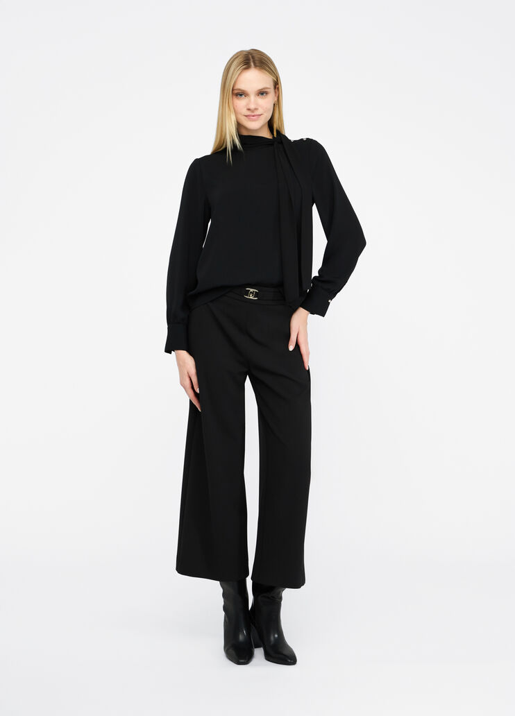 Cropped-Hose mit Gürtel Schwarz Liu Jo - medium Cropped-Hose mit Gürtel Schwarz Liu Jo - medium