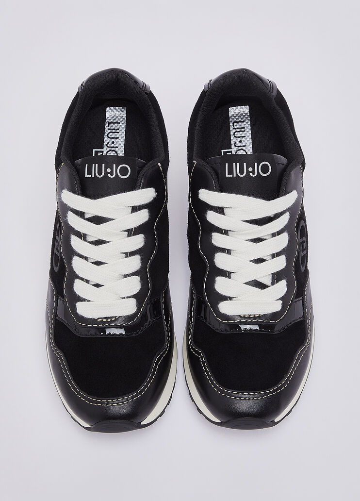 Sneakers из кожи и замши черный Liu Jo - medium