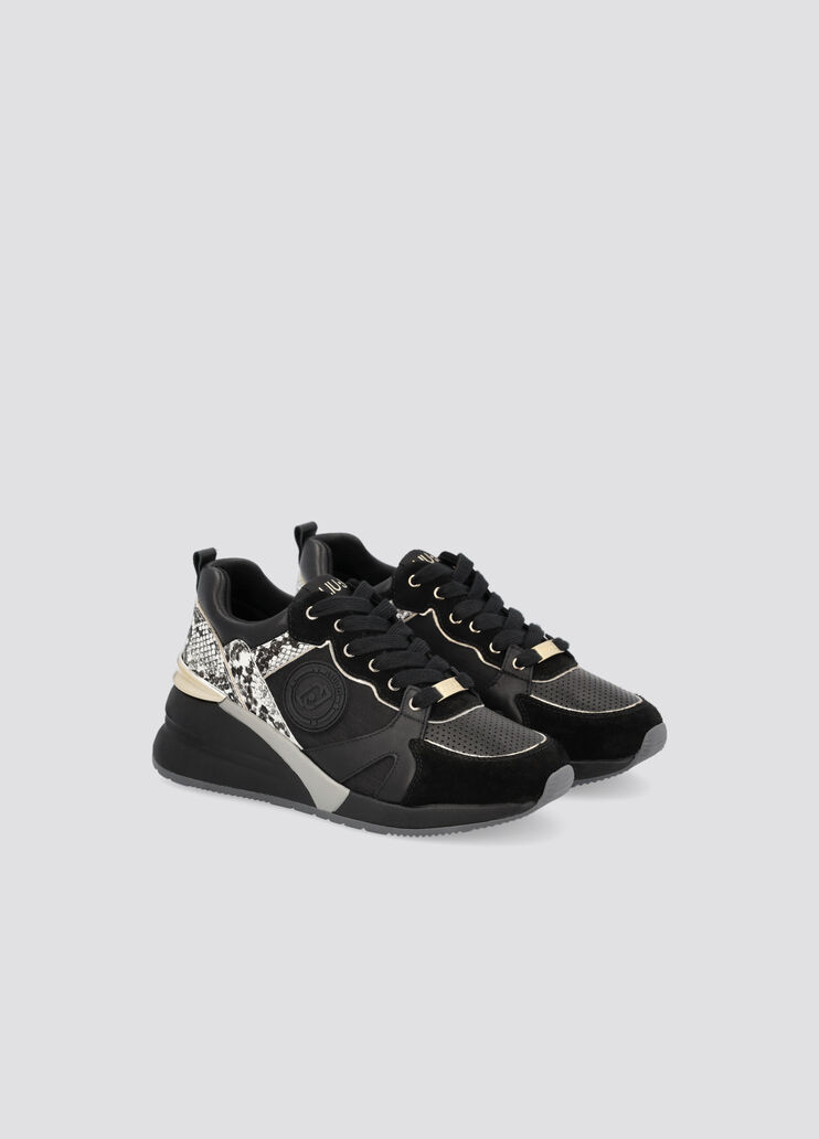 Python-print sneakers black/cream Liu Jo - large image number 1 Python-print sneakers black/cream Liu Jo - large image number 1