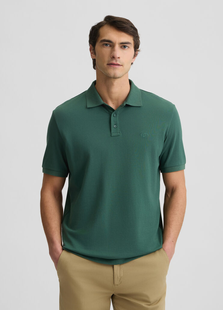 Dark green pique polo shirt dark green Liu Jo - medium Dark green pique polo shirt dark green Liu Jo - medium