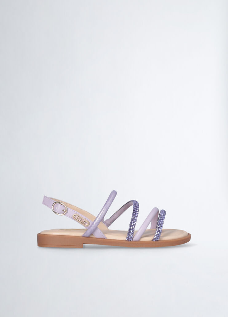 Girls’ bejewelled sandals lilac Liu Jo - medium Girls’ bejewelled sandals lilac Liu Jo - medium