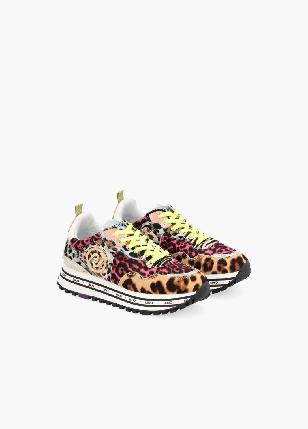 Mehrfarbiger Plateau-Sneaker mit Animal-Print Leopardenmuster Liu Jo - large image number 2