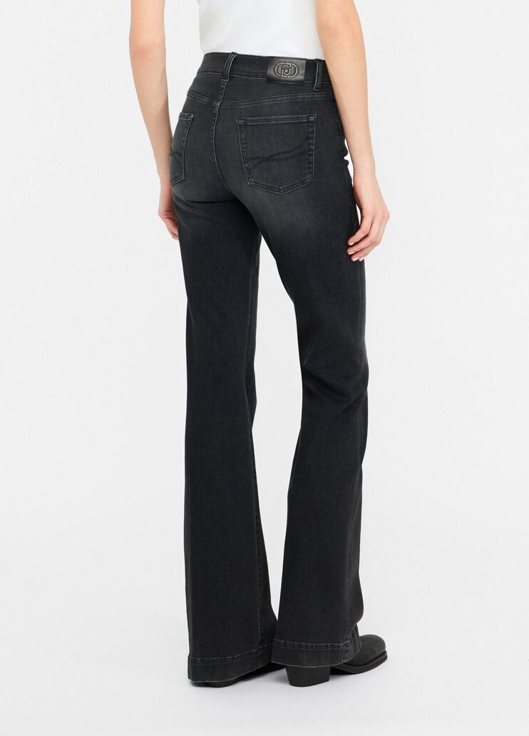 Jeans flare Liu Jo Better denim nero Liu Jo - large image number 1