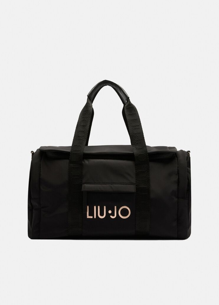Nylon holdall with logo black Liu Jo - medium Nylon holdall with logo black Liu Jo - medium
