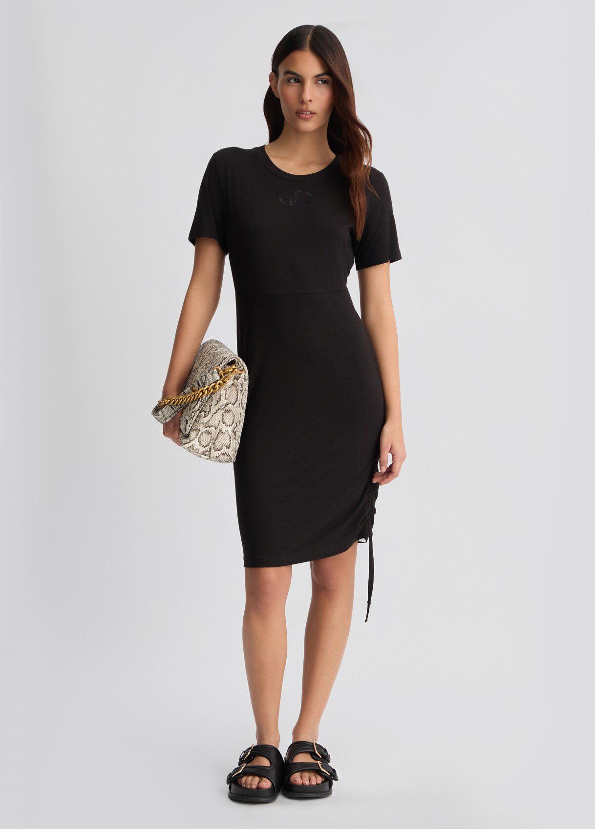 ワンピース LIU JO DRESS Mid-length dress Liu.Jo Black size 40 IT in Cotton