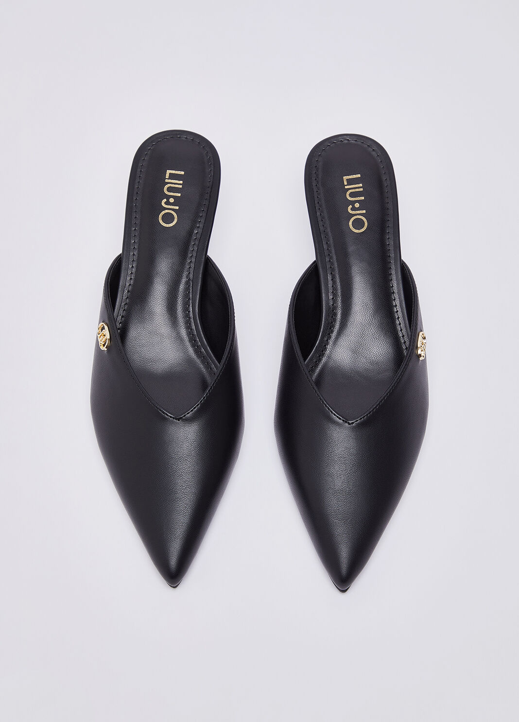 Mules with logo black Liu Jo - large image number 3