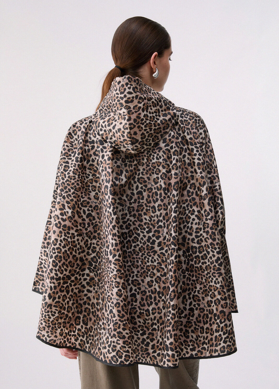 Animal Print Packable Poncho animal print Liu Jo - large image number 1