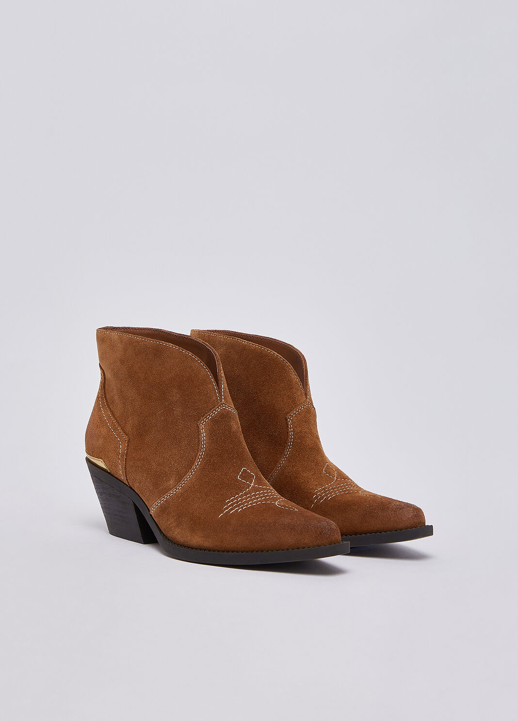 Suede cowboy ankle boots leather colour Liu Jo - large image number 1