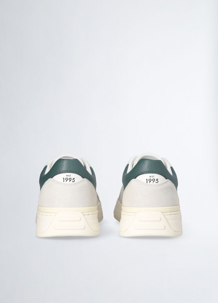 Men's leather sneakers white/green Liu Jo - large image number 6 Men's leather sneakers white/green Liu Jo - large image number 6
