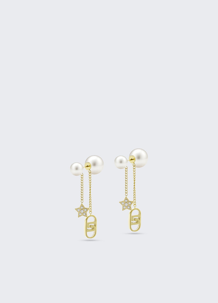 Earrings with synthetic pearls gold Liu Jo - medium Earrings with synthetic pearls gold Liu Jo - medium