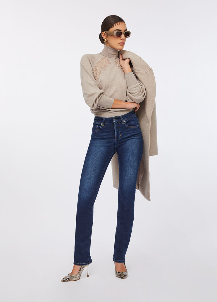 Liu Jo Better straight jeans dark blue denim Liu Jo - medium