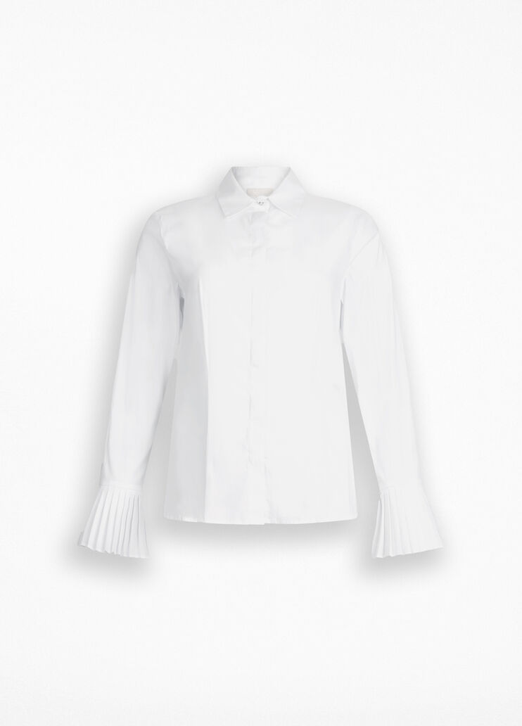 Shirt with pleated details white Liu Jo - large image number 6